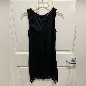 Lulus Thinking of You black lace sleeveless dress - XS